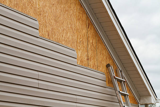 Professional Vinyl Siding technician working in Manchester, GA